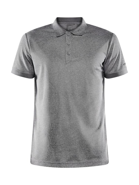 Craft Sport-Polo Core Unify (funktionelles Recyclingpolyester) dunkelgrau meliert Herren